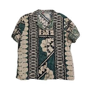 Hilo Hattie Hawaiian Shirt Adult XL Made In Hawaii READ